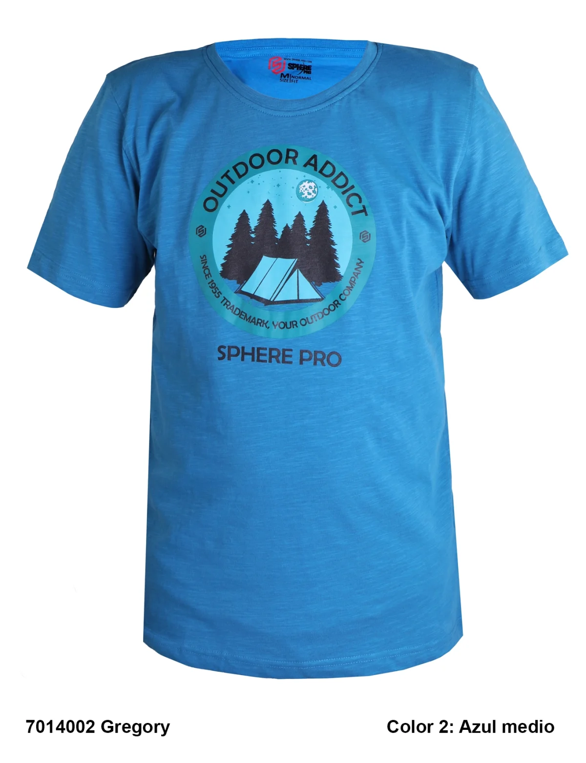 Camiseta Trekking Algodon Hombre